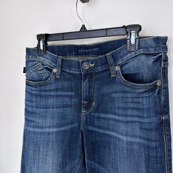 Rock & Republic Kasandra Mid Rise Bootcut flare Jeans 10 - Picture 8 of 9